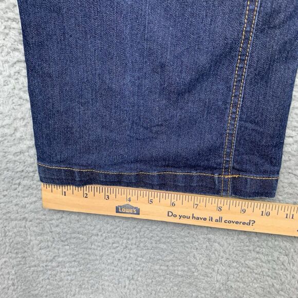 New York & Company Jeans Womens 6 Tall Blue Low Rise Flare Retro Style Denim - Picture 8 of 13